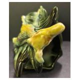 Vintage Hull Pottery Giraffe Vase & Parchment and Pine Console Bowl