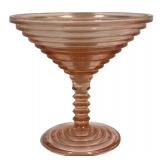 M1 - Vintage Duncan & Miller Ripple Pink Glass 3-piece Set