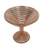 M1 - Vintage Duncan & Miller Ripple Pink Glass 3-piece Set