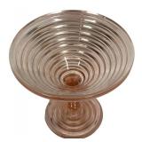 M1 - Vintage Duncan & Miller Ripple Pink Glass 3-piece Set