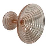 M1 - Vintage Duncan & Miller Ripple Pink Glass 3-piece Set