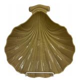 Vintage Roseville Pottery Capri Shell Console Bowl & Snack Plates (Lot of 6)