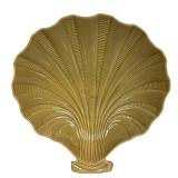 Vintage Roseville Pottery Capri Shell Console Bowl & Snack Plates (Lot of 6)