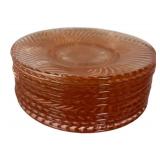 D1 - Federal Glass Diana Pink Depression Glass Luncheon Plates (Lot of 6)