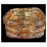 D3 - Amber Glass Ashtrays (Set of 3)