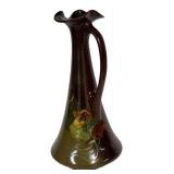 W - Antique Roseville Rozane Ewer Vase With Handle