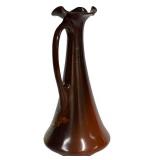 W - Antique Roseville Rozane Ewer Vase With Handle