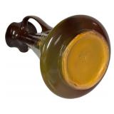 W - Antique Roseville Rozane Ewer Vase With Handle