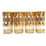 H6 - Vintage Culver Regency Highball Glasses (Set of 4)