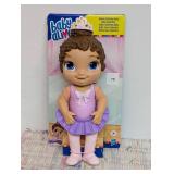 Baby Alive Sweet Ballerina Baby Doll Purple Dress Brown Hair
