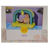 New-Sun Squad Inflatable Cabana/Bar With Serving Station & Cup Holders