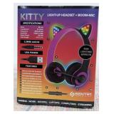 Sentry Kitty Light-up Boom-Mic Headset Kitty Headphones Kids Headset