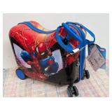 Spider-Man Carry On Spinner Hardside Ride On Suitcase - Red