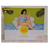 No Pump Included Inflatable Chair - Matte White - Sun Squad™: Inflatable Furniture, 176 lb Capacity
