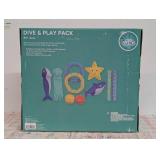 Coconut Grove Dive & Play Pack, Reef Gang Set of 10 Swimming Pool Toy Summer Fun