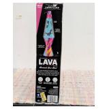 LAVA 14.5" Modern Pink Swirl Novelty Table Lamp: Modern Style Electric Novelty Table Lamp for All Ages, No Assembly Required