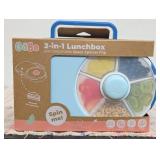 GoBe - Kids Lunchbox with Detachable Snack Spinner, Blue