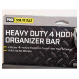 Pro Essentials Heavy Duty 4 Hook Organizer Bar