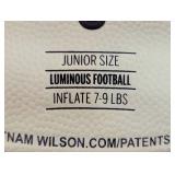 Wilson Luminous Glow Junior Football: Composite Shell for All Ages