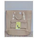 Tan Faux Neoprene Backpack Tote - All in Motion