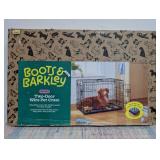 Wire Collapsible Dog Crate - M - Black - Boots & Barkley