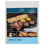 Charbroil Carbon Steel Heat-Resistant Griddle Stone Grill Topper Silver