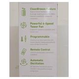 Holmes 37" Whisper Force Tower Oscillating Fan with Clean Breeze