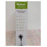 Holmes 16" Blade Breeze Manual Stand Oscillating Fan Black