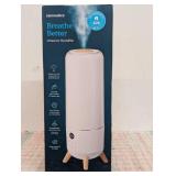 Homedics Cool Mist Ultrasonic Humidifier for Bedroom, Large Room Humidifier, Top-Fill 1.47-Gal Tank, Essential Oil Pads, Built-In Timer, 3 Mist Settings,