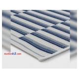 Room Essentials Blue Colorblock Striped Rug - 3 ft 10 in x 5 ft 4 in