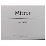 28' Round Metal Mirror Black - Threshold (1689)