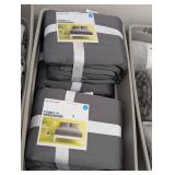 Lot of Room Essentials Gray Satin Quilts
