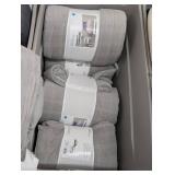 Lot of Room Essentials Gray Corduroy Plaid Comforters, Sizes King, Full/Queen, Twin/XL Twin