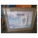 (C-2) 2 Large Framed Wall Decor Pri...