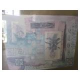(C-2) 2 Large Framed Wall Decor Pri...