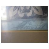 (C-2) 2 Large Framed Wall Decor Pri...