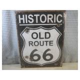 (EC1) Historic Old Route 66 Tin Sig...