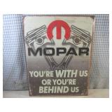 (EC1) Mopar Tin Sign 16" x 12 1/2" ...