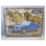 (EC1) Ford Mustang Tin Sign 16" x 1...