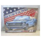 (G-1) Mustang Tin Sign 16" x 12 1/2...