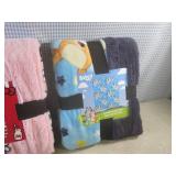 (A-3) 2 Throw Blankets 50" x 60" He...