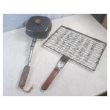(EW1) 2 Metal Campfire Cookers with...