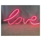 (EC1) Love LED Neon Pink USB Powere...