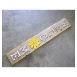 (FS) Welcome Sign - Wood with Metal...
