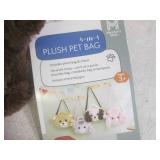 (EW3) 3 - 4-In-1 Plush Pet Bags...