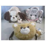 (EW3) 3 - 4-In-1 Plush Pet Bags...
