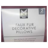 (EW2) 2 - 2-Packs of Faux Fur Decor...