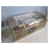 (BR3) Decor Figures Etc, Tin Box wi...