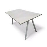 IKEA TROTTEN Rectangular Desk Table Gray Top Metal Legs 63" x 31"