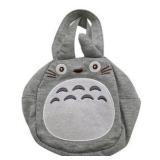 My Neighbor Totoro Small, Gray, Cloth, Zippered Purse Hand Bag